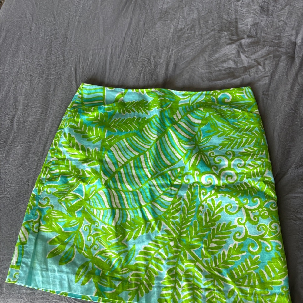 Lilly Pulitzer Tropical Leaf Print Skirt